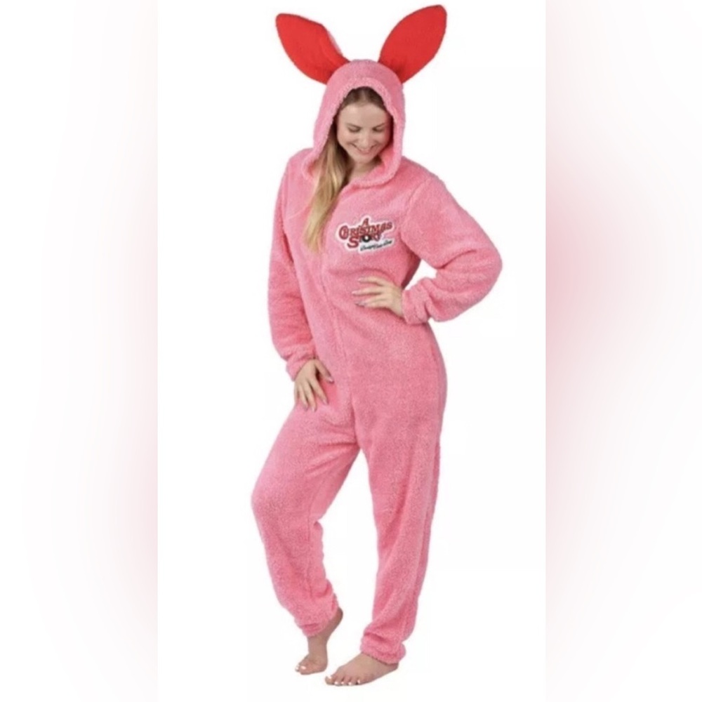 A Christmas Story Unisex Ralphie Deranged Easter Bunny Costume onesie sz Medium